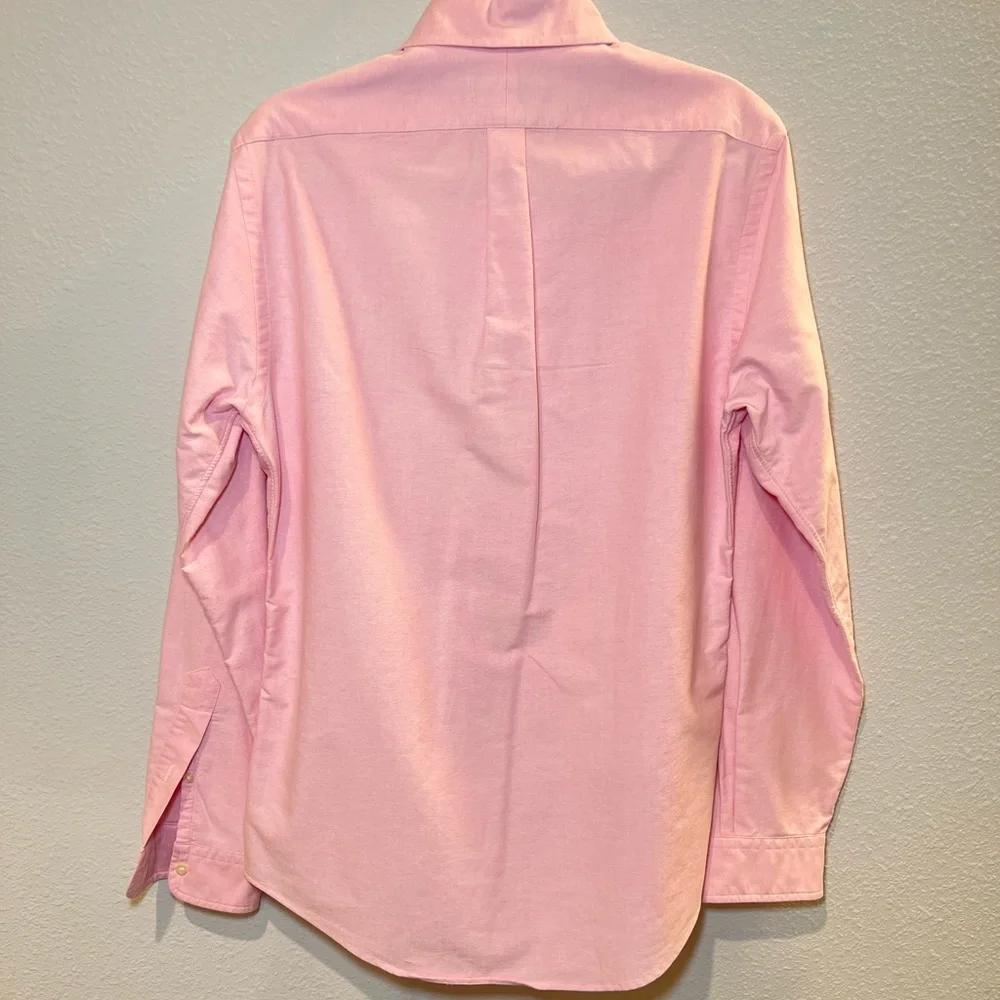 Polo Ralph Lauren Slim Fit Stretch Oxford Pink Shirt Size M - Picture 8 of 14